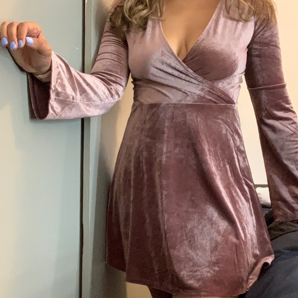 Express Dresses | Mauve Babydoll Dress | Poshmark